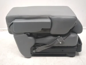 2009 - 2014 Ford F150 Center Jump Seat, 3-Point Seatbelt, Steel Gray Vinyl - Image 4